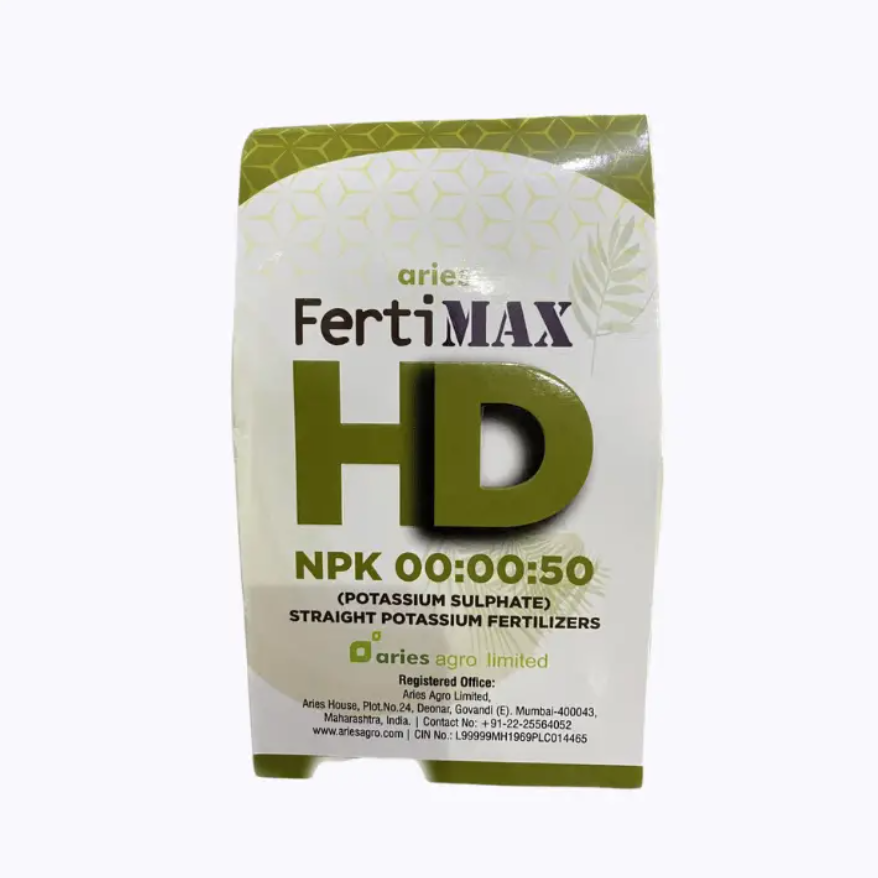 Aries FertiMax HD NPK 00:00:50 Potassium Sulphate Fertilizer, Excels In Providing Nutrients At Extremely Low Dosage