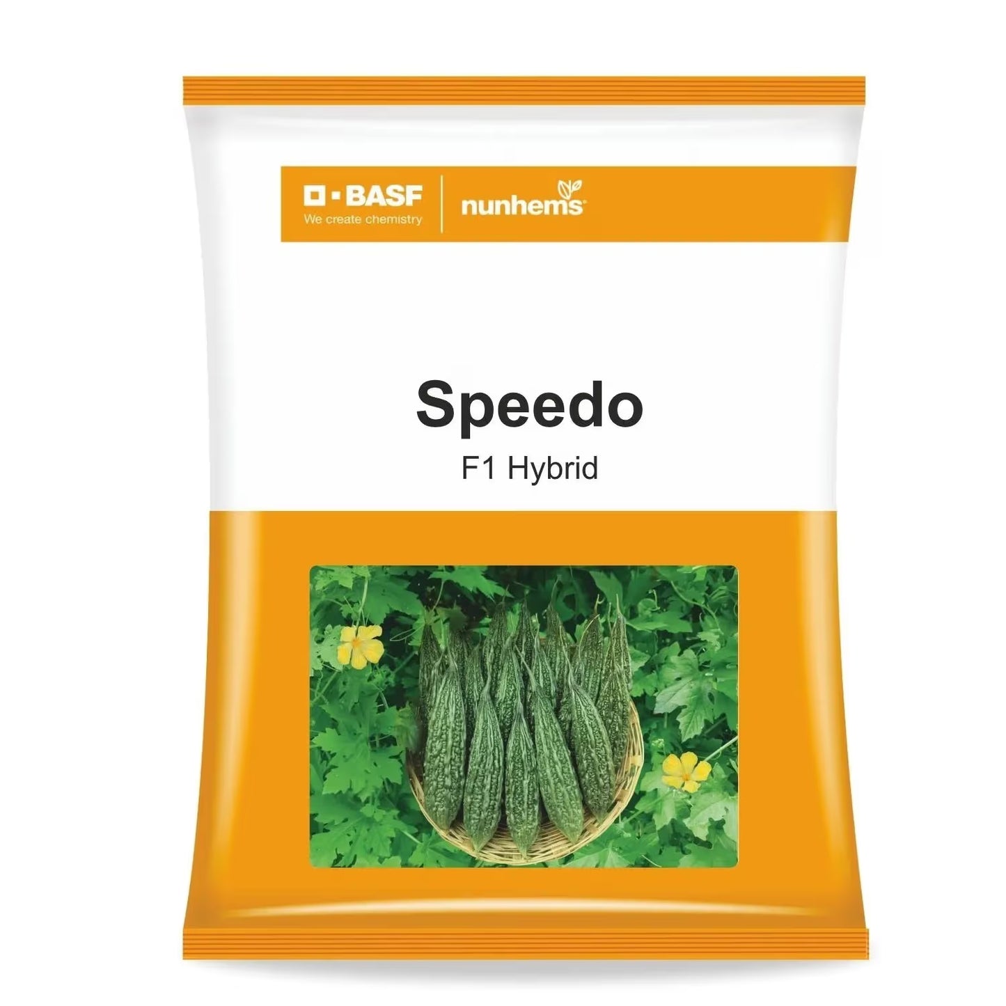 BASF Nunhems Speedo F1 Hybrid Bitter Gourd Seeds, Dark Green & Uniform Fruits
