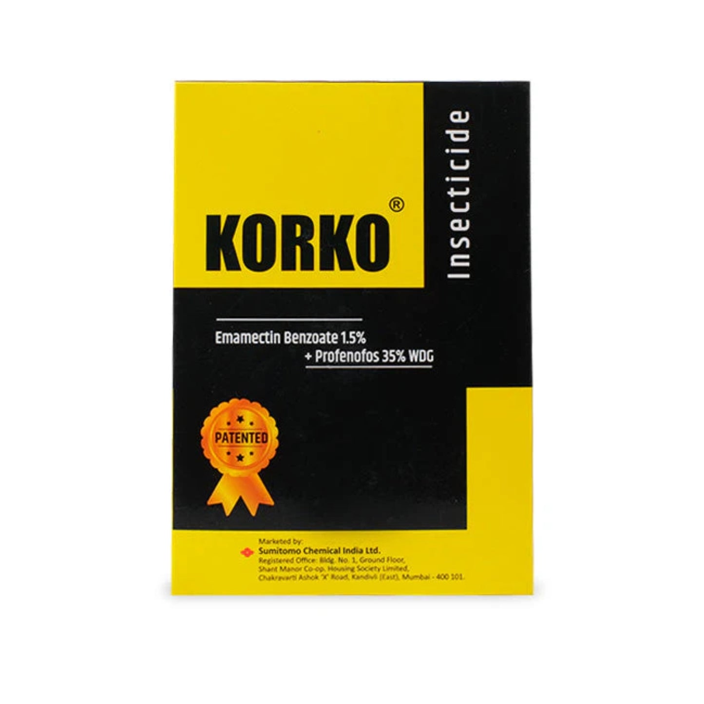 Sumitomo Korko Emamectin Benzoate 1.5% + Profenofos 35% WDG Insecticide, Complementary Dual Mode Of Action