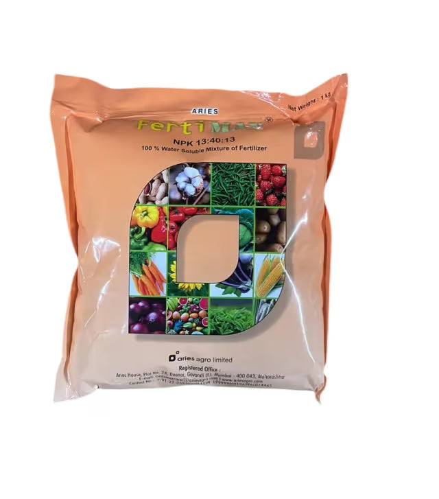 Aries Fertimax NPK 13:40:13 - 100% Water Soluble Plant Nutrients, Available In a Free Flowing Crystalline Form