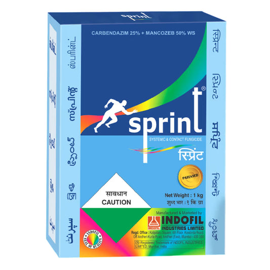 Indofil Sprint Carbendazim 25% + Mancozeb 50% WS, Broad-spectrum contact and systemic fungicide.