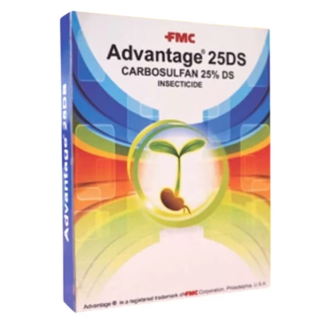 FMC Advantage Carbosulfan 25% DS Insecticide, Powder Formulation Which Also Helps In Better Seed Coating Or Treatment