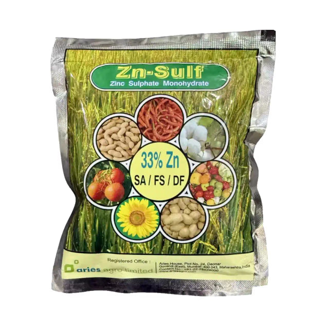 Aries Zn Sulf, Zinc 33% and Sulphur 15% Zinc Sulphate Monohydrate, Improves Flower and Fruit Setting