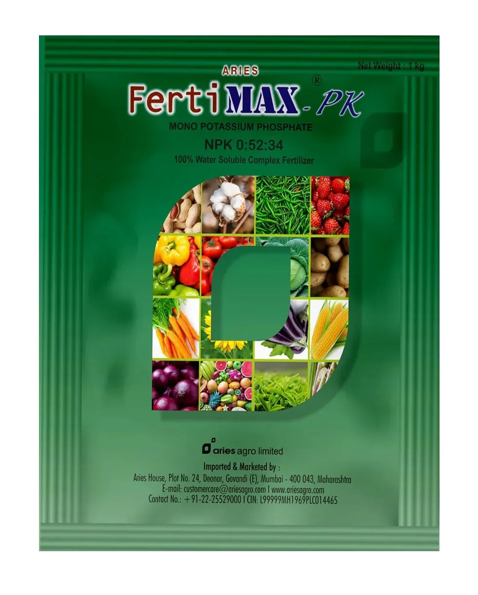 Aries Agro Fertimax PK NPK 00:52:34 (Mono Potassium) Water Soluble Fertilizer