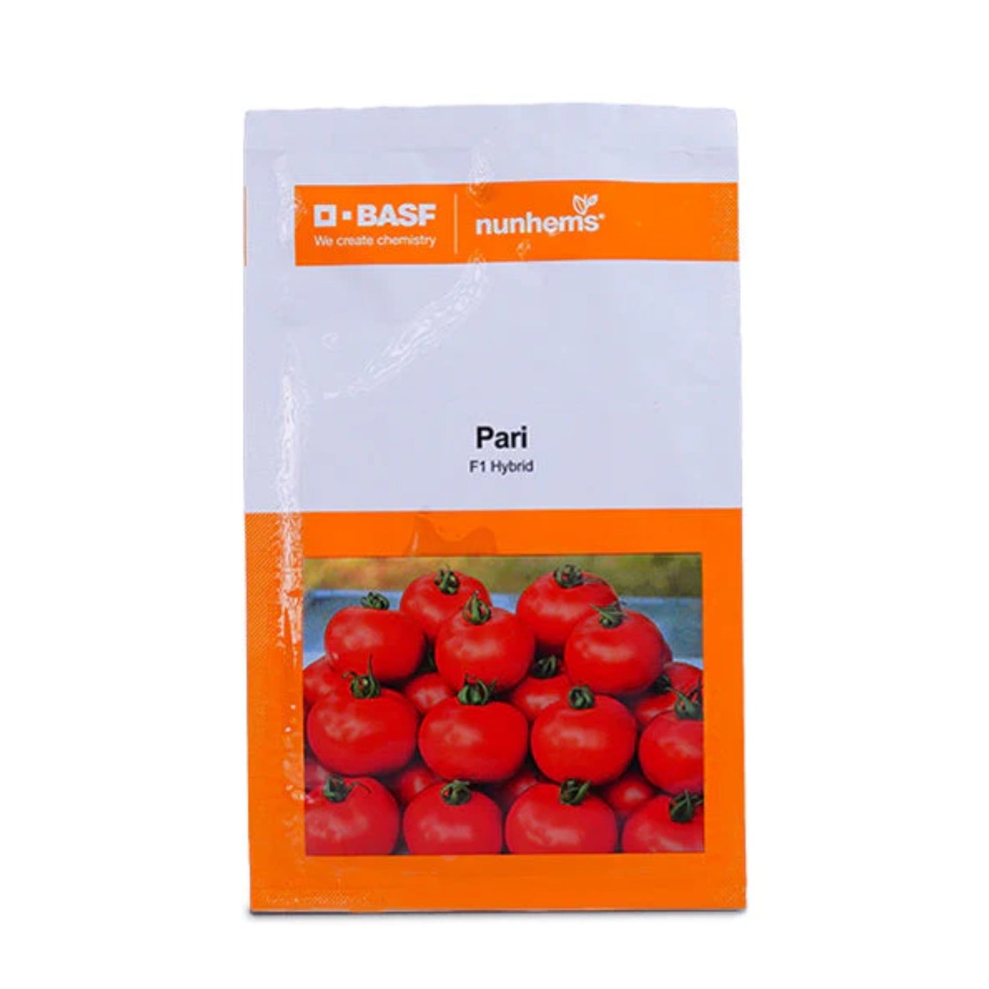 BASF Pari F1 Hybrid Tomato Seeds, Flat Round Shape, Semi Determinate Tomato Plant