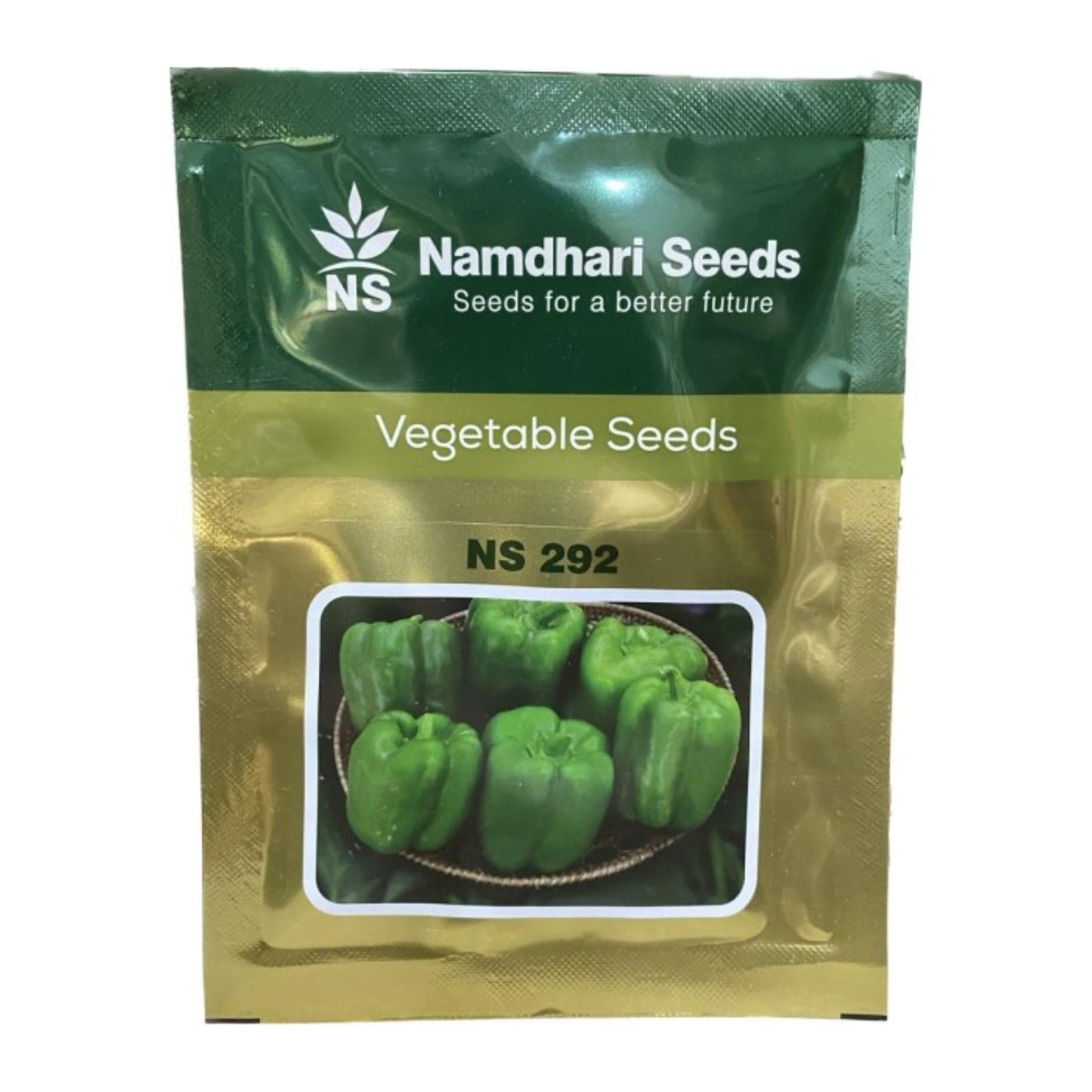 Namdhari NS 292 Capsicum Seeds, Medium Vigorous, Dark Green Color, Blocky Shape