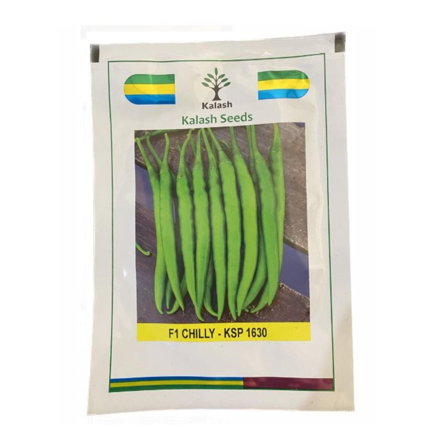 Kalash Tathastu KSP 1630 F1 Hybrid Green Chilli Seeds, Pungent Chilli Variety
