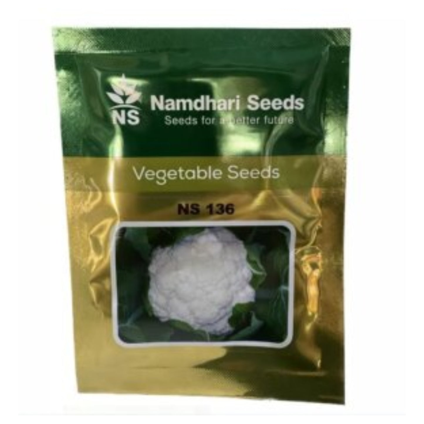 Namdhari NS 136 Hybrid Cauliflower Seeds, Semi Erect Plant Habit, Creamy White Curds