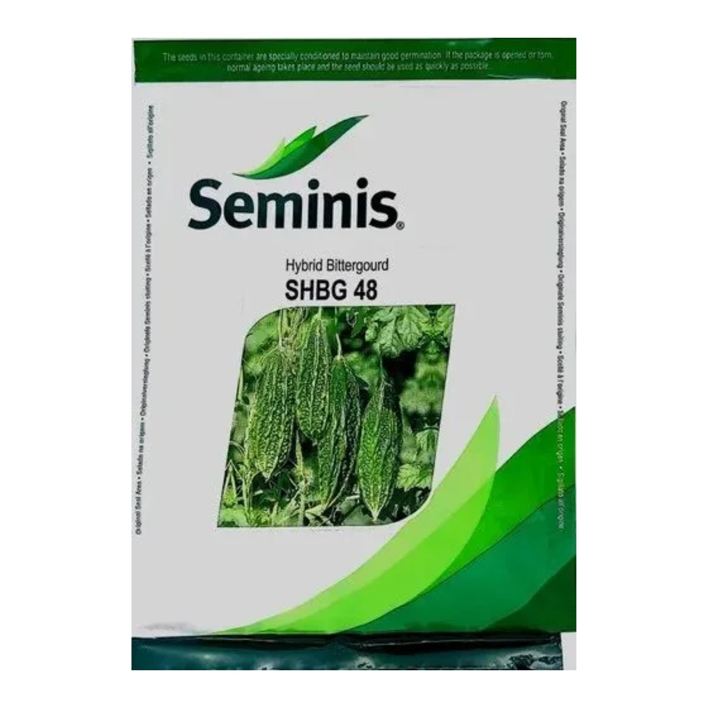 Seminis TH3 SHBG 48 Bitter Gourd Hybrid Seeds, Spindle Shape and Dark Green Color