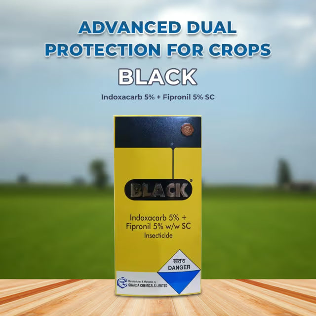 Gharda Black Indoxacarb 5% + Fipronil 5% SC Insecticide, Control Of Thrips In Chilli And Diamond Back Moth In Cabbage