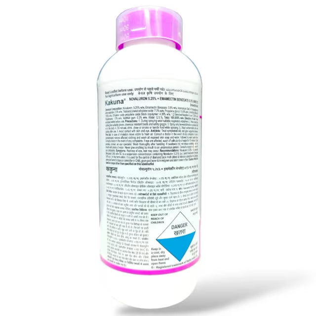 Tata Rallis Kakuna Novaluron 5.25% + Emamectin Benzoate 0.9% SC Insecticide, Lepidopteran Pest Control